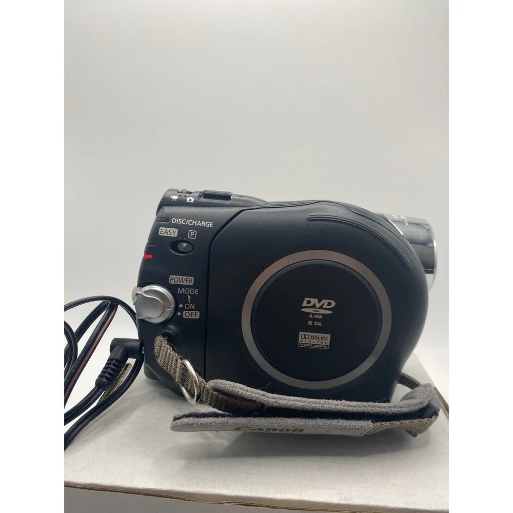 Canon DC330 DVD Camcorder 48x Zoom w/ Remote & AC Adapter Tested Works